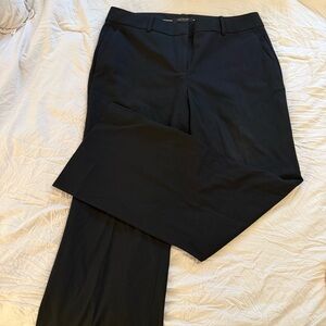 Ann Taylor Black Straight-Leg Trousers